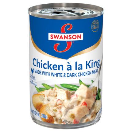 Swanson, Chicken A La King Made With White And Dark Meat Chicken, Case Of 12, 10.5 Oz