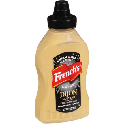 French'S, Chardonnay Dijon Mustard Squeeze Bottle, Case Of 12, 12 Oz