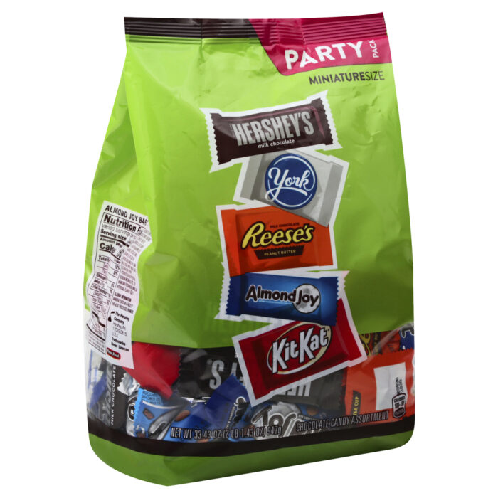 Hershey'S, Miniature Size Chocolate Candy Assortment Party Pack, Case Of 9, 33.43 Oz - Image 1