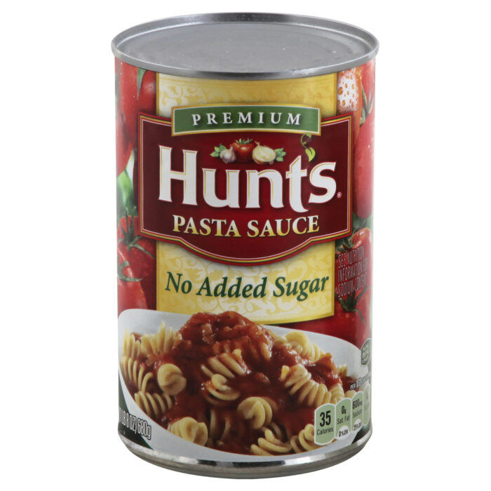 Hunt'S, Premium Pasta Sauce No Added Sugar, Case Of 12, 24 Oz - Image 1