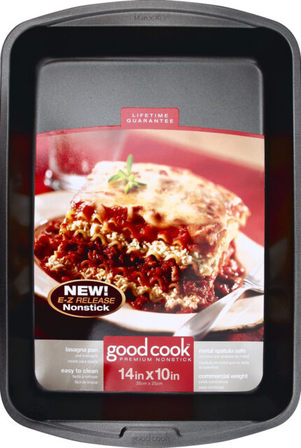 Good Cook, Lasagna Pan Nonstick 14 In X 10 In, Case Of 6, 1 Ct