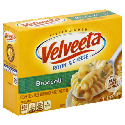 Velveeta, Rotini And Cheese With Broccoli, Case Of 12, 9.4 Oz
