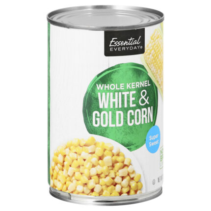 Essential Everyday, White & Gold Corn Whole Kernel, Case Of 24, 15.25 Oz