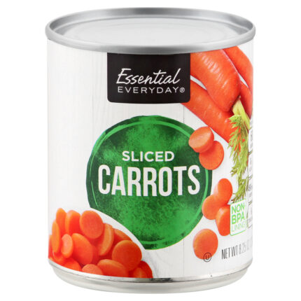 Essential Everyday, Sliced Carrots, Case Of 12, 8.25 Oz