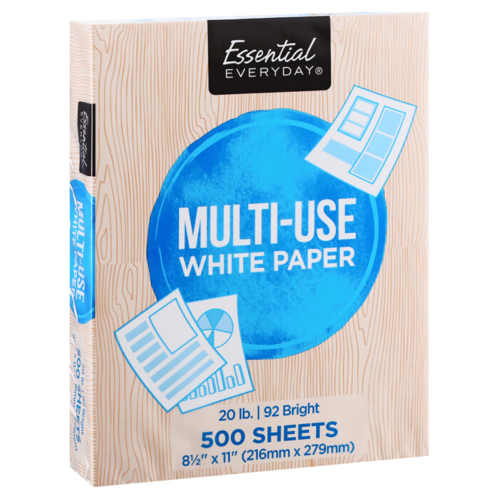 Essential Everyday, Multi-Use White Paper, Case Of 10, 500 Ct - Image 1