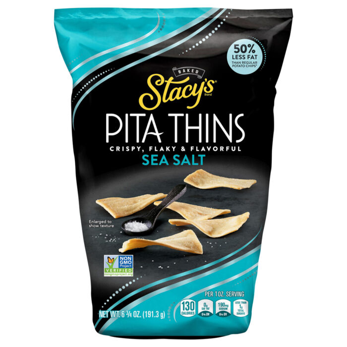 Stacy`S, Baked Pita Thins Sea Salt, Case Of 8, 6.75 Oz - Image 1