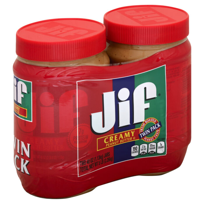 Jif, Peanut Butter, Case Of 4, 80 Oz - Image 1