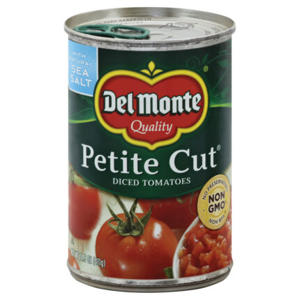 Del Monte, Petite Cut Diced Tomatoes, Case Of 12, 14.5 Oz