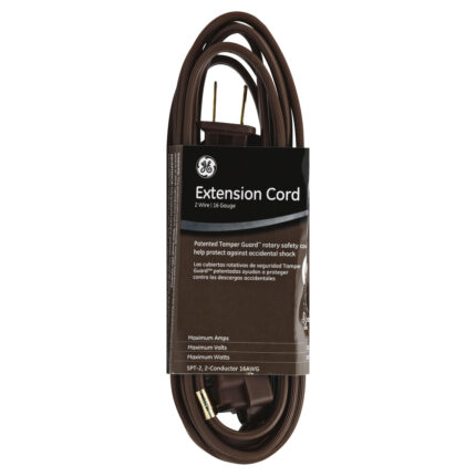 Ge, Extension Cord Brown, 1 Each, 9 Ft