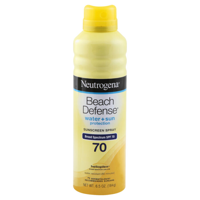 Neutrogena, Beach Defense Water Plus Sun Protection Sunscreen Broad Spectrum Spf70 / Aerosol Spray, Case Of 3, 6.5 Oz - Image 1
