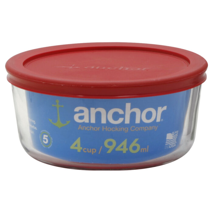 Anchor Hocking, Glass Storage, Case Of 4, 4 Fl Oz - Image 1