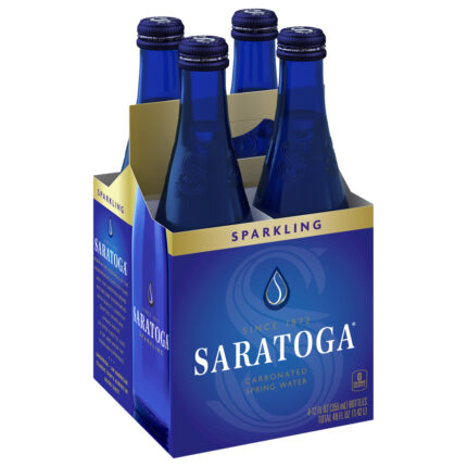 Saratoga, Sparkling Carbonated Spring Water, Case Of 6, 48 Fl Oz
