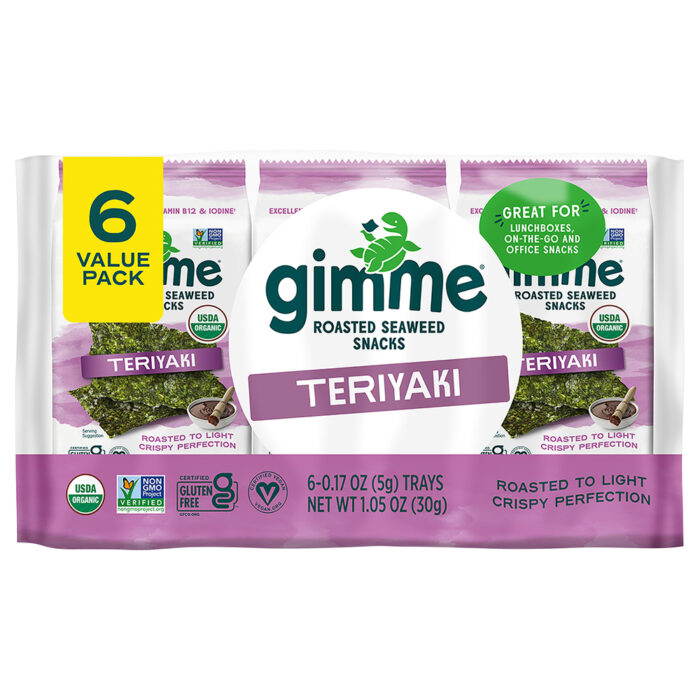 Gimme1 Seaweed Snck,Og2,Teriyaki 6/.17 Oz - Image 1