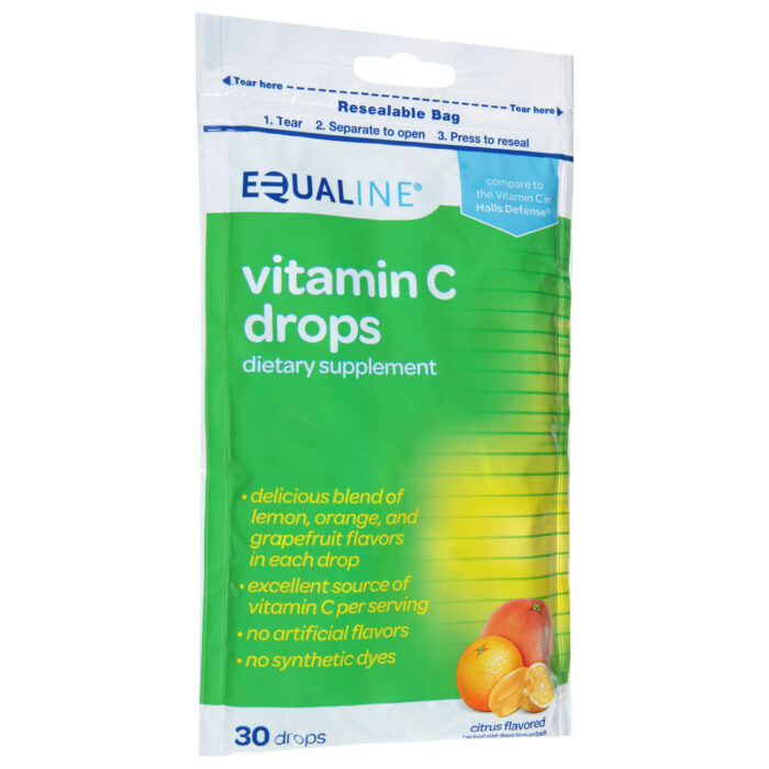 Equaline, Vitamin C Drops, Case Of 12, 30 Ct - Image 1