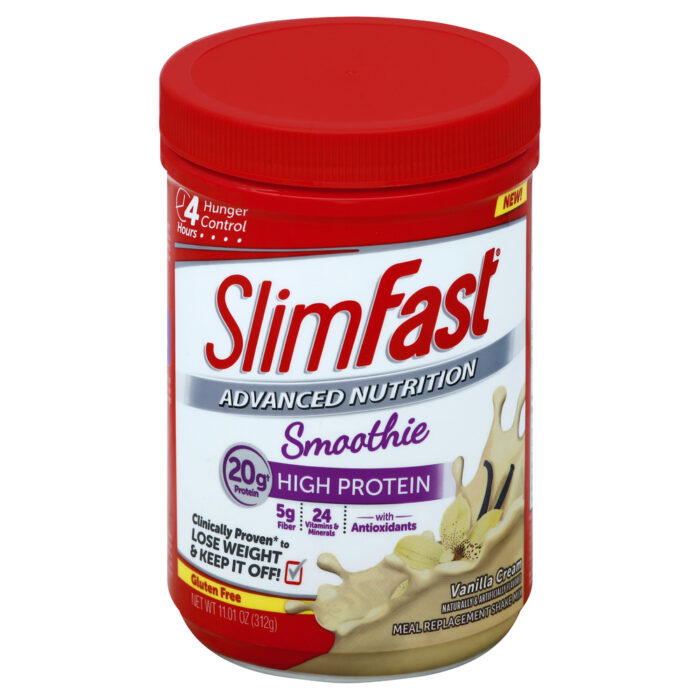 Slim Fast, Advanced Nutrition Smoothie Mix Vanilla Cream, Case Of 2, 12.83 Oz - Image 1
