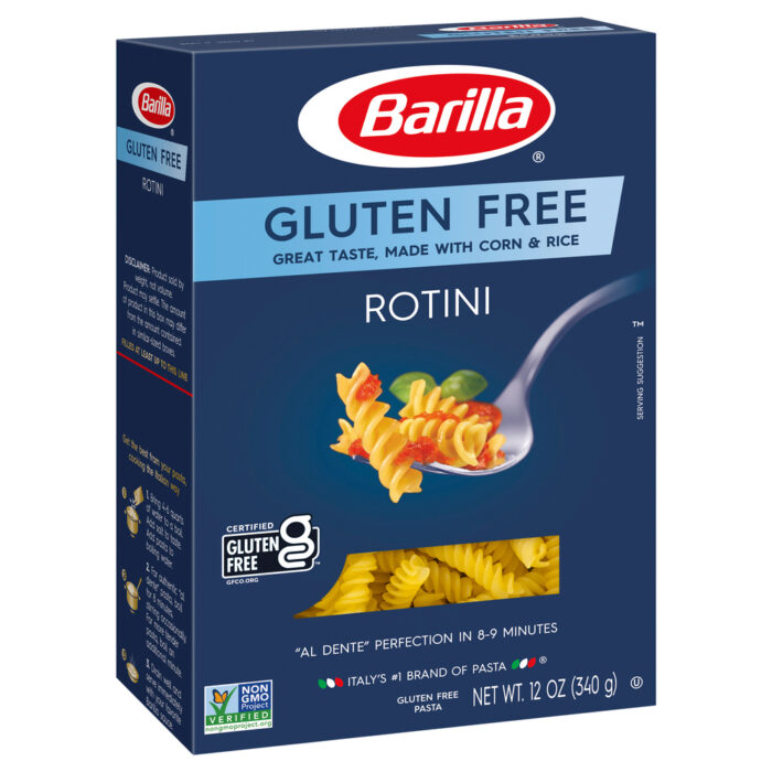 Barilla, Gluten Free Rotini Pasta Box, Case Of 8, 12 Oz - Image 1