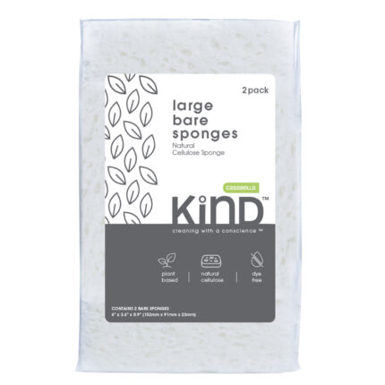 Casabella Kind, Large Bare Sponges Lg Plant Based, Case Of 6, 2 Ct