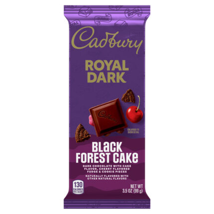 Cadbury, Royal Dark Black Forest Cake With Dark Chocolate, Case Of 14, 3.5 Oz