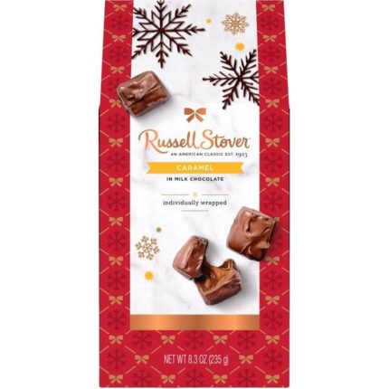 Russell Stover, Milk Chocolate Caramel, Case Of 12, 8.3 Oz