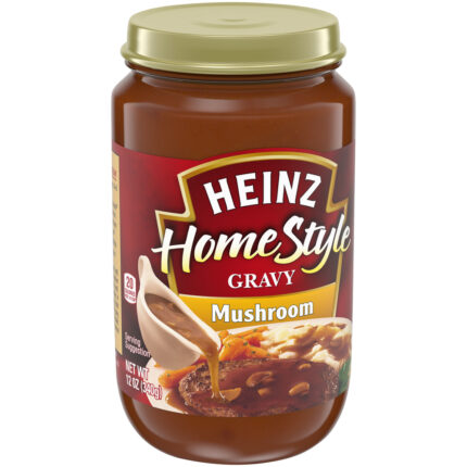 Heinz, Homestyle Mushroom Gravy Jar, Case Of 12, 12 Oz