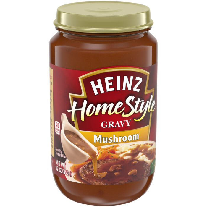 Heinz, Homestyle Mushroom Gravy Jar, Case Of 12, 12 Oz - Image 1