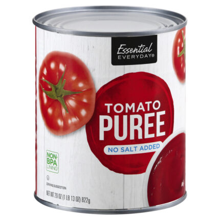 Essential Everyday, Tomato Puree No Salt Added, Case Of 12, 29 Oz