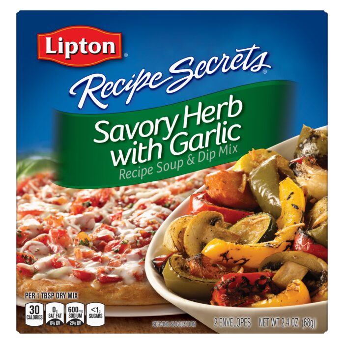 Lipton, Soup And Dip Mix Savory Herb With Garlic, Case Of 12, 2.4 Oz - Image 1