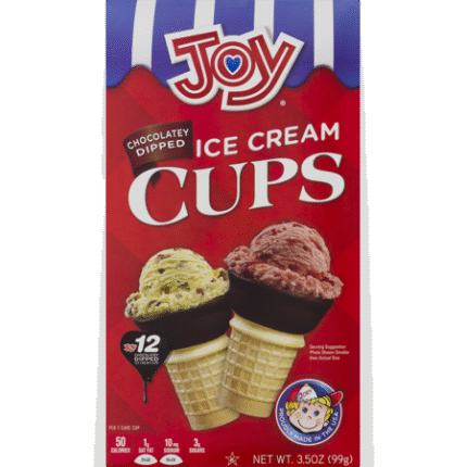 Joy, Ice Cream Chocolatey Dipped Cups, Case Of 10, 3.5 Oz