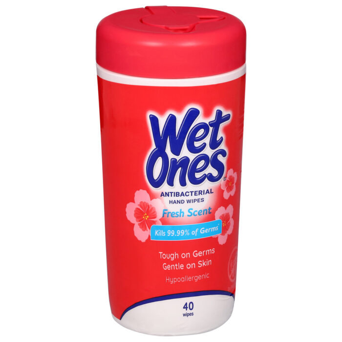 Wet Ones, Antibacterial Fresh Scent Hand Wipes, Case Of 12, 40 Ct - Image 1
