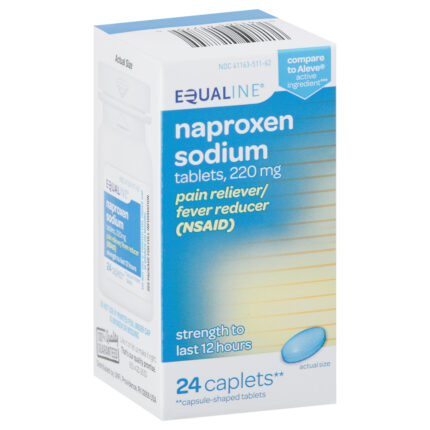 Equaline, Naproxen Sodium 220 Mg Caplets, Case Of 6, 24 Ct