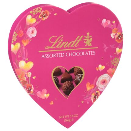 Lindt, Lindor Valentine'S Classic Heart, Case Of 6, 5.8 Oz