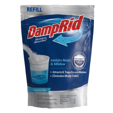 Damp Rid, Moisture Absorber Refill Fragrance Free, Case Of 3, 42 Oz