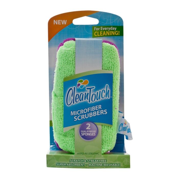 Clean Touch, Touch Microfiber Scrubbers, Case Of 3, 2 Ct - Image 1