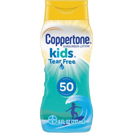 Coppertone, Kids Tear Free Sunscreen Lotion Spf 50, Case Of 6, 8 Fl Oz