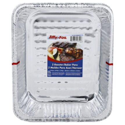 Jiffyfoil, Roaster And Baker Pans, Case Of 24, 2 Ct