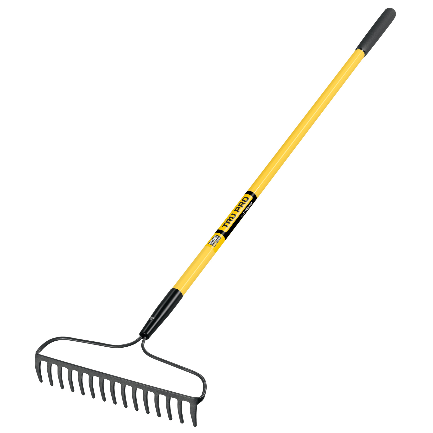 31380.jpg Forged Bow Rake, 16 Teeth, Fiberglass Handle,10" Grip - Image 1