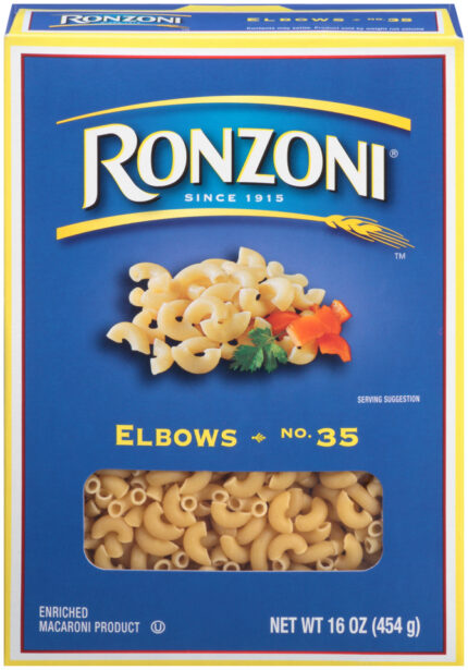 Ronzoni, No. 35 Elbows Macaroni Box, Case Of 20, 1 Lb