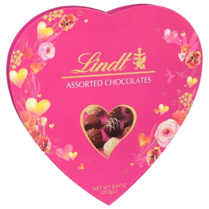 Lindt, Valentine'S Classic Heart, Case Of 4, 8.9 Oz - Image 1