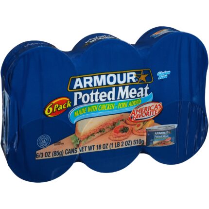 Armour, 6 Cans Potted Meat, Case Of 8, 3 Oz