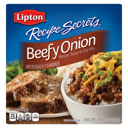 Lipton, Recipe Secrets Soup And Dip Mix Beefy Onion, Case Of 12, 2 Pk
