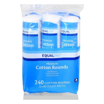 Equaline, Premium Cotton Round Pads, 1 Each, 240 Ct