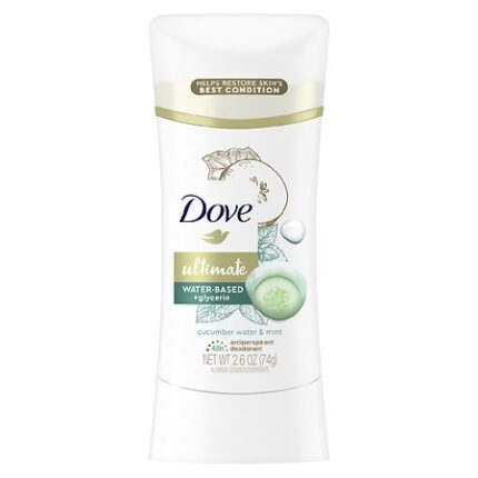 Dove, Antiperspirant Deodorant Stick Cucumber Water And Mint, Case Of 6, 2.6 Oz