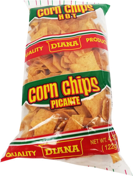 Prodiana, Corn Chips Hot Snack Picante, Case Of 24, 4.3 Oz