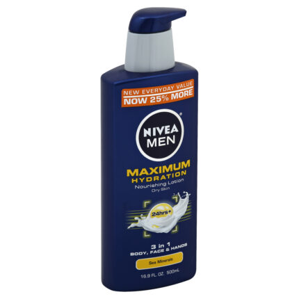 Nivea, Maximum Hydration Nourishing Body Lotion, Case Of 3, 16.9 Fl Oz