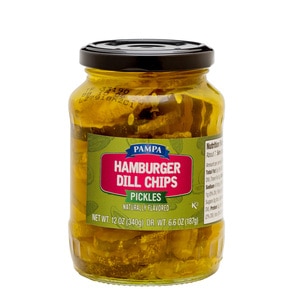 Pampa, Hamburger Dill Chips Pickles, Case Of 12, 12 Oz