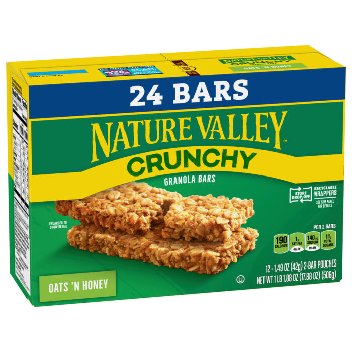Nature Valley, Granola Bars Crunchy Oats And Honey, Case Of 6, 17.8 Oz - Image 1