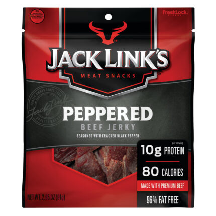 Jack Link'S, Peppered Beef Jerky, Case Of 12, 2.85 Oz