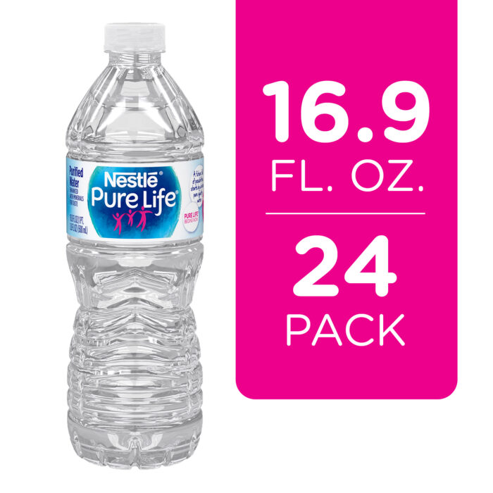 Pure Life, Purified Water Plastic Bottled Water, 1 Each, 16.9 Fl Oz - Image 1