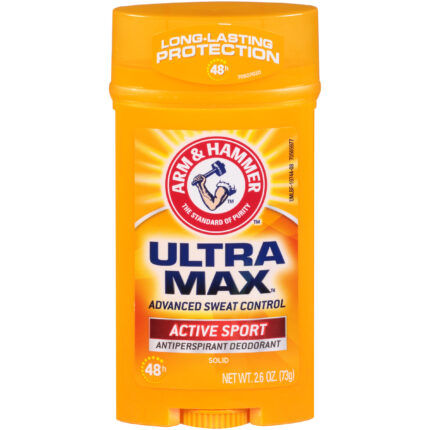 Arm & Hammer, Ultramax Deodorant Active Sport, Case Of 6, 2.6 Oz