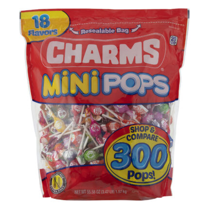 Charms, Mini Pops 300 Piece Bag, Case Of 6, 55.6 Oz